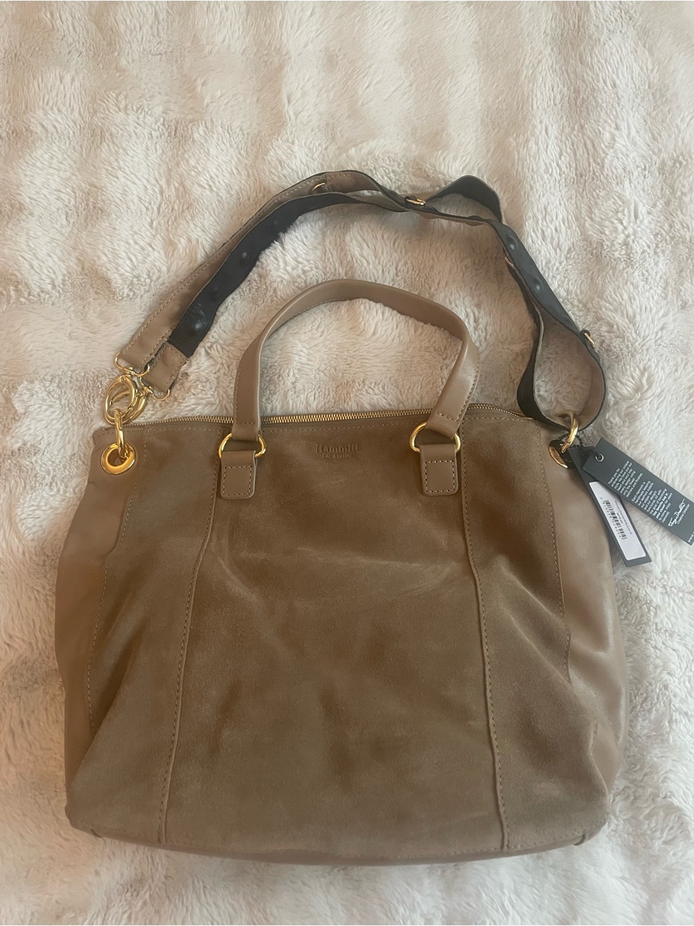 Hammit Suede and Leather Bag NWT